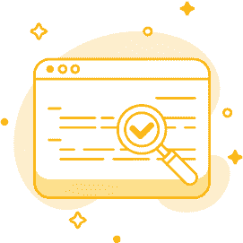 Orange Icon with check mark